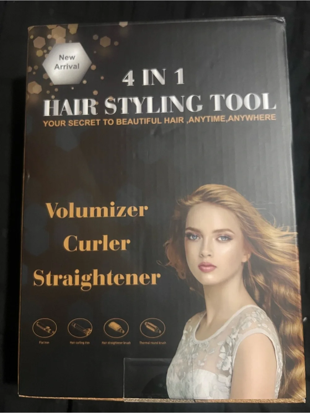 4-in-1 Hair Styling Tool - Gold Brown